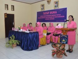 Ketua Bhayangkari Provinsi Gelar Kunjungan Kerja Ke Bhayangkara Keerom