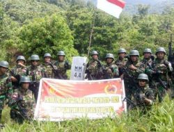 Patroli Pengamanan Batas Wilayah Sekaligus Baksos di Patok MM.4.4