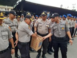 Peduli Korban Kebakaran di Asmat, Personil Polda Papua Gelar aksi Kumpul Dana