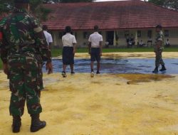 Pelajar Sekolah di Distrik Iwaka Mendapat Pembekalan PBB