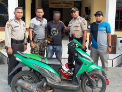 Polisi Cokok Pencuri Motor Beserta Barang Bukti