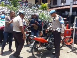 Puluhan Kendaraan Diamankan Polisi Saat Razia di Markas Polsek Japut