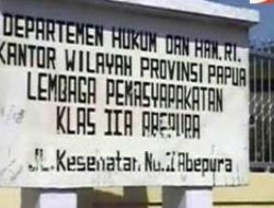Semua Lapas di Papua Over Kapasitas