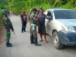 Yonif Raider 509 Kostrad Pos Yuruf Gelar Pemeriksaan Rutin Pelintas Tapal Batas