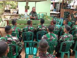 Pesan Pangdam Kepada Satgas Pamtas RI-PNG Yonif Mekanis Raider 411/Pandawa