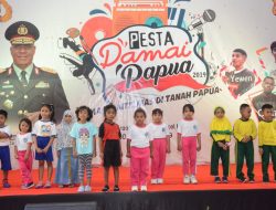 32 Anak Meriahkan Lomba Mewarnai Pesta Damai Papua