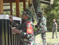Begini Kekompakan TNI dan Masyarakat Distrik Muara