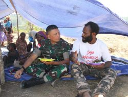 Darem Jayawijaya Tinjau Langsung Kegiatan Ops Teritorial TNI di Distrik Pyramid