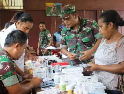 Di Yapen, TNI Bersama Pemda Waropen Gelar Layanan Kesehatan Gratis dan Baksos