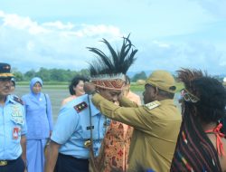 Kunker Ke Lanud Silas Papare, Pangkoopsau Tinjau Lokasi Dampak Banjir Bandang