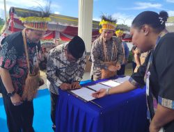 Pemda Supiori Resmi Launching CMS Bersama Bank Papua