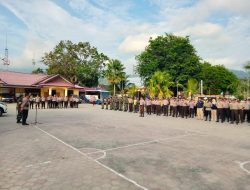 Kodim dan Polres Yapen Gelar Apel Cipta Kondisi Jelang Natal dan Tahun Baru 2020