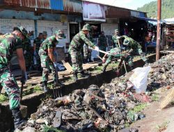 Peringati Hari Juang, Kodim Yawa Gelar Karya Bhakti di Pasar