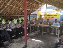 Wakapolres Pimpin Latihan Jelang Pelaksanaan Operasi Lilin Matoa-2019 Di Lanny Jaya