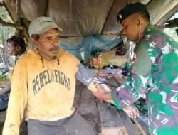 TNI Kembali Gelar Pengobatan Gratis Kepada Warga di Keerom