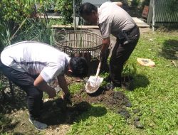 Penghijauan, Polsek Yapen Selatan Tanam Pohon