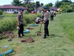 Penghijauan, Polres Nabire Tanam Pohon Berbagai Jenis