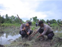 Penghijauan, Polres Asmat Tanam Pohon