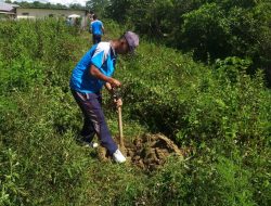 Polres Keerom dan Kepala Distrik Tanam Pohon Penghijauan