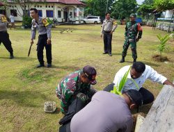 Polsek Jagebob laksanakan Penghijauan dengan menanam ratusan Pohon