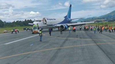 Pasca Kejadian tergelincirnya Pesawat Trigana Air, Operasional Bandara Sentani Kembali Normal