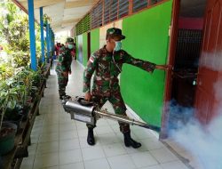 Begini Langkah TNI Cegah DBD dan Maladia di Wilayah Binaan