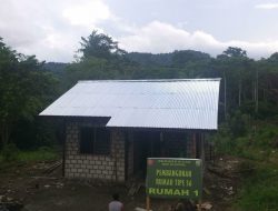 Dua Bangunan Rumah TMMD di Kampung Kibay Hampir Rampung