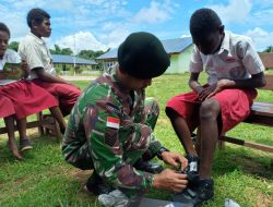 Gerakan TNI Cinta Papua di Perbatasan Merauke