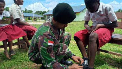 Gerakan TNI Cinta Papua di Perbatasan Merauke
