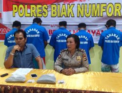 Lima Pemuda Dibekuk Polres Biak Saat Pesta Narkoba Di Atas Kapal