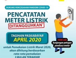 Cegah Penularan Covid-19, PLN Hitung Pemakaian Listrik Rata-Rata 3 Bulan Terakhir