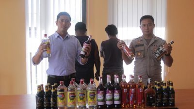 Penjual Miras Diamankan Polisi di Sentani