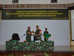 Pesan Kasdam Kepada Peserta Latihan Operasi Pengadaman VVIP Wilayah Papua