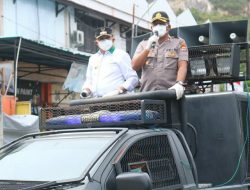 Wakapolresta dan Wakil Walikota Ajak Warga Social Distancing
