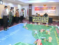 Antisipasi Perkembangan Covid-19, Polresta Jayapura Kota Gelar Latihan TFG