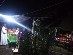 Ibadah Kamis Putih di Kampung Kibay Utamakan Jarak Aman