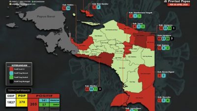 Kesembuhan Pasien Covid di Papua Capai 57 Pasien
