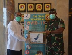 Kodam Bagikan 100 Botol Hand Sanitizer