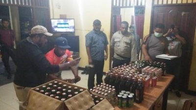 Polisi Amankan Penjual Miras Ilegal Diseputaran Expo Waena