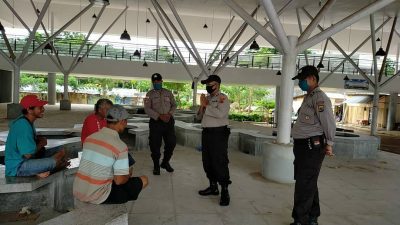 Cegah Penularan Covid-19, Polisi Perbatasan Imbau Warga Gunakan Masker