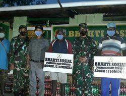 Wujudkan Kepedulian Sesama,Kodim 1710 Mimika Baksos di Kampung Kaekwa