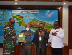 Pangdam Cenderawasih Diskusi Singkat Soal Pandemik C-19 Bersama MRP bersama Staf Ahli Presiden