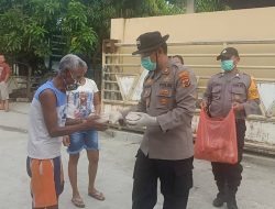 Melalui Dapur Umum, Polresta Bagikan Ratusan Makan Siap Saji Bagi Masyarakat Terdampak Covid-19
