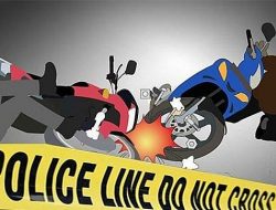 Kecelakaan Motor vs Motor di Kali Acay Abepura, Pengendara Luka Berat
