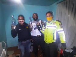 Patroli Polresta Jayapura Sita Ratusan Miras Ilegal