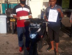 Polisi Kembalikan Motor Hasil Curian Kepada Pemiliknya