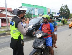Menuju New Normal, Aparat Gabungan Razia Penggunaan Masker di Jayapura