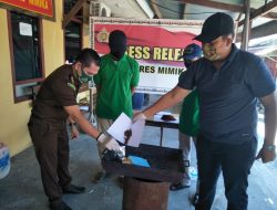 Polres Mimika Musnahkan 17,69 Gram Tembakau Sintetis