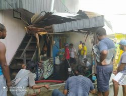Korsleting Listrik, Dua Rumah Kontrakan Terbakar di Abepura