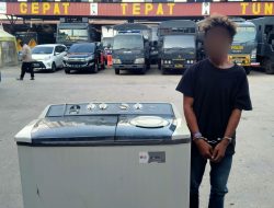 Curi Mesin Cuci, Seorang Pria Ditangkap Polisi